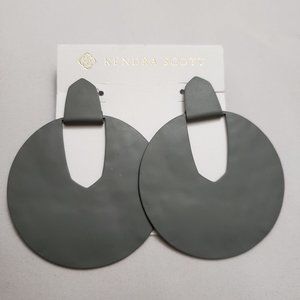 Kendra Scott Diane Earrings Gray NWT